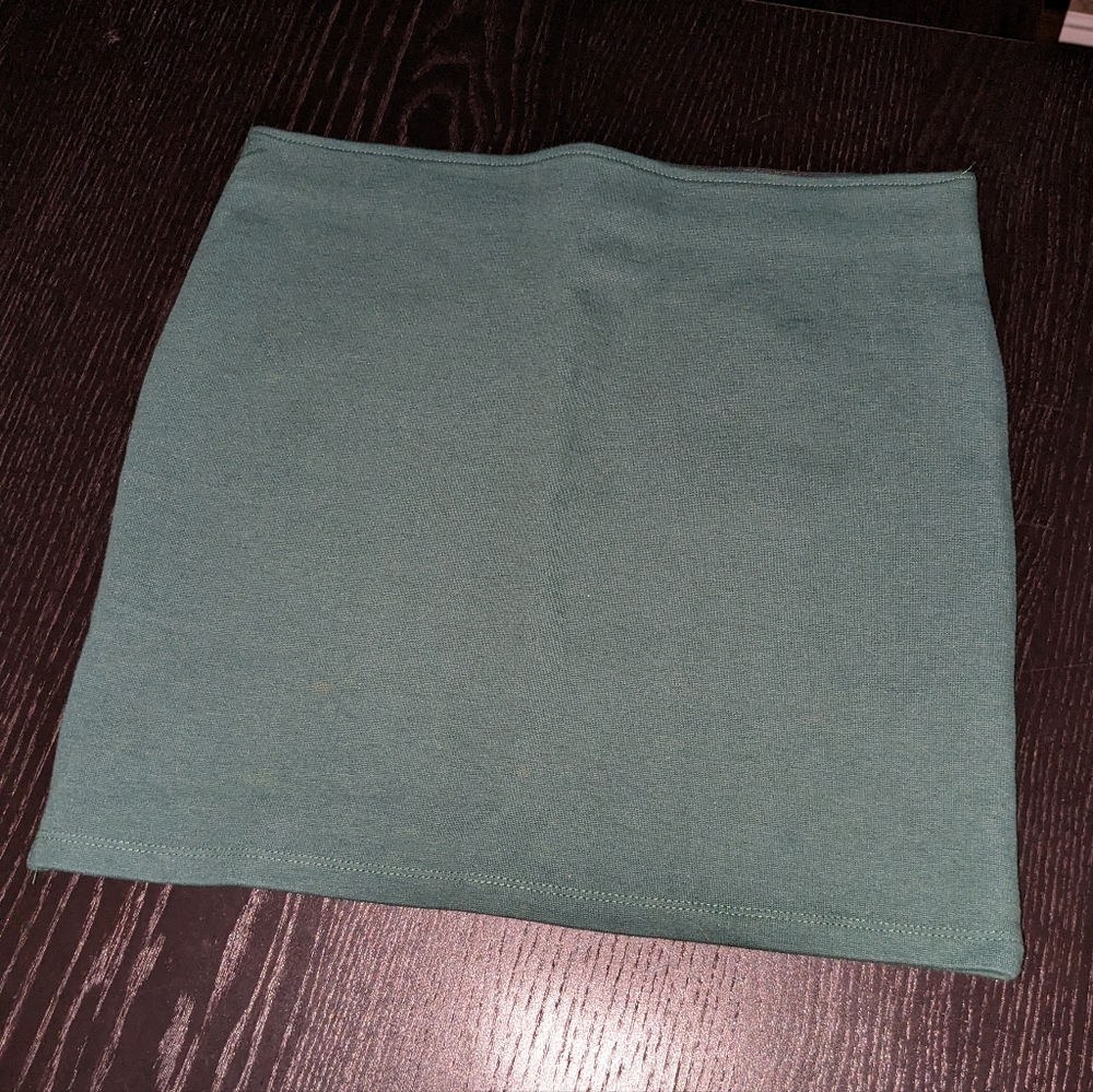 New ZARA Green stretchy mini skirt M